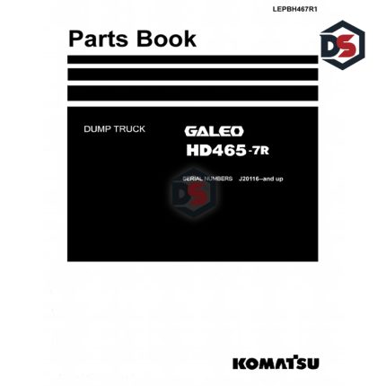 KOMATSU PART BOOK HD465