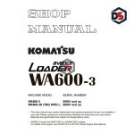 SHOPMANUAL کوماتسو WA600-3