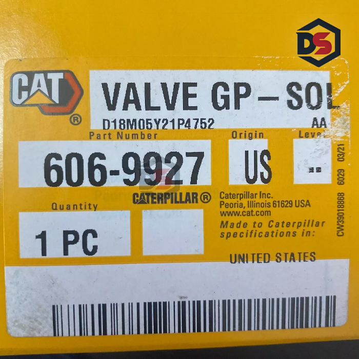 قطعه CAT OEM Genuine Part 606-9927 Valve GP- SOL